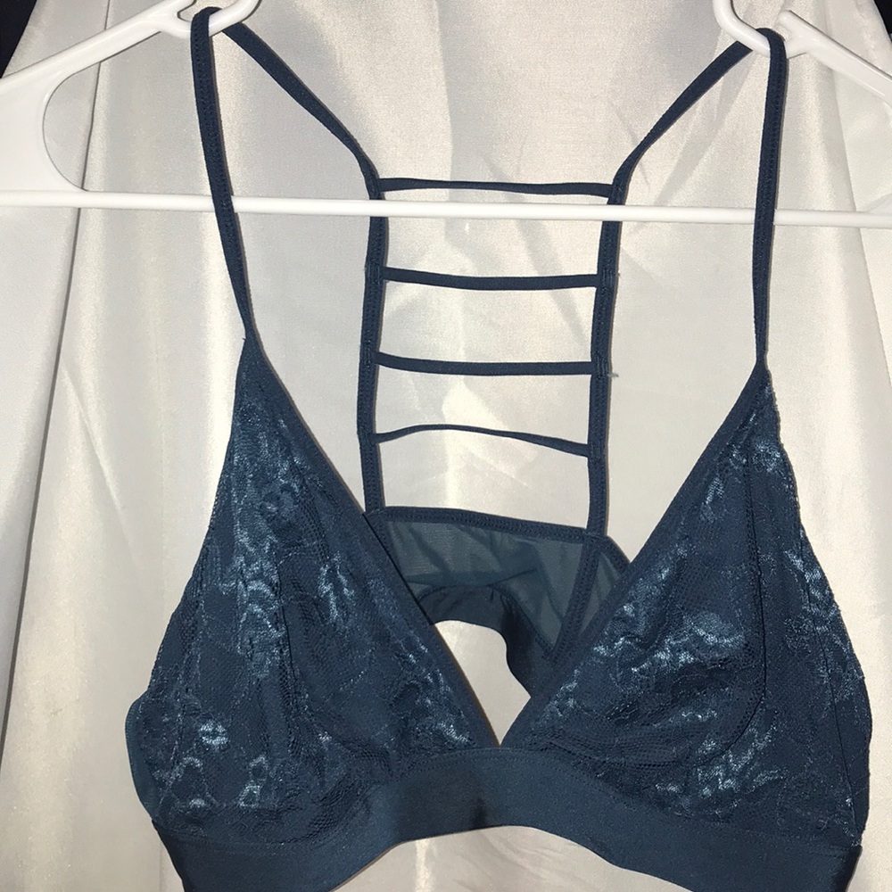 blue/teal bralette